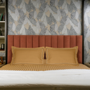 Premium 300-Thread Count Stripe Cotton Bedsheet Set