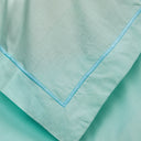 Percale 210-Thread Count Light Blue Cotton Bedsheet Set